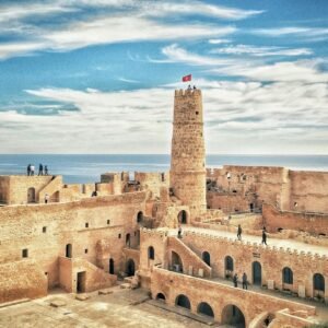 Explore the ancient Ribat of Monastir in Tunisia, showcasing stunning architecture and ocean views.
